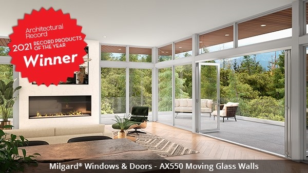 Architectural Record Names Milgard AX550 Moving Glass Walls Product of the Year