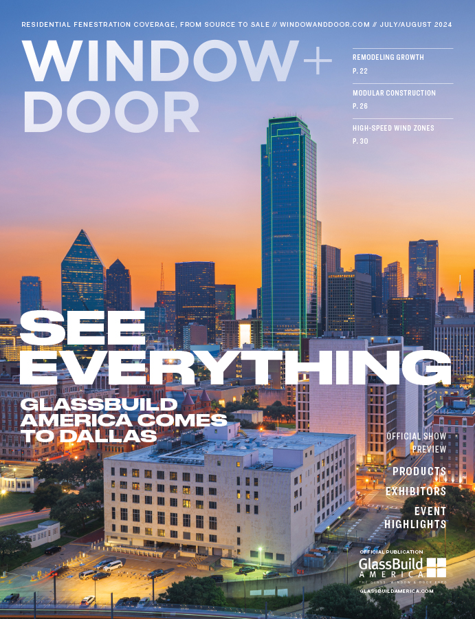 read about glassbuild america 2024 in the july august issue of window and door