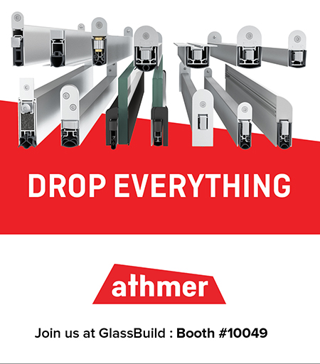 learn about pivot door drop seals in booth 10049 at glassbuild america