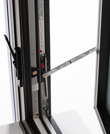 learn more about SafeGard®2 Window Opening Control Device (WOCD) from AmesburyTruth that limits window openings to 4” when installed 