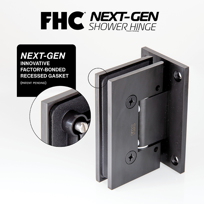 Frameless Shower Hinge