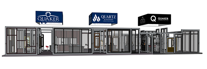 Rendering of Quaker's IBS booth