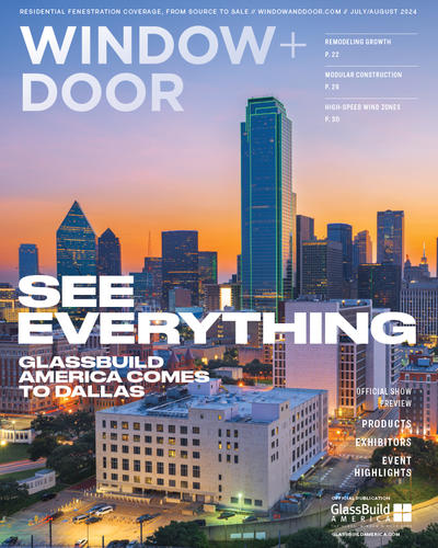 read about glassbuild america 2024 in the july august issue of window and door